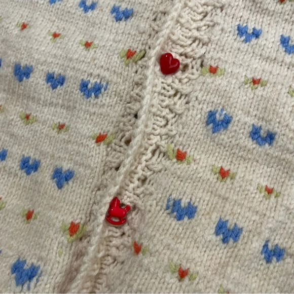 Vintage Handmade knit Icelandic sleep sack fair isle large baby’s up to 1 year - Picture 3 of 7